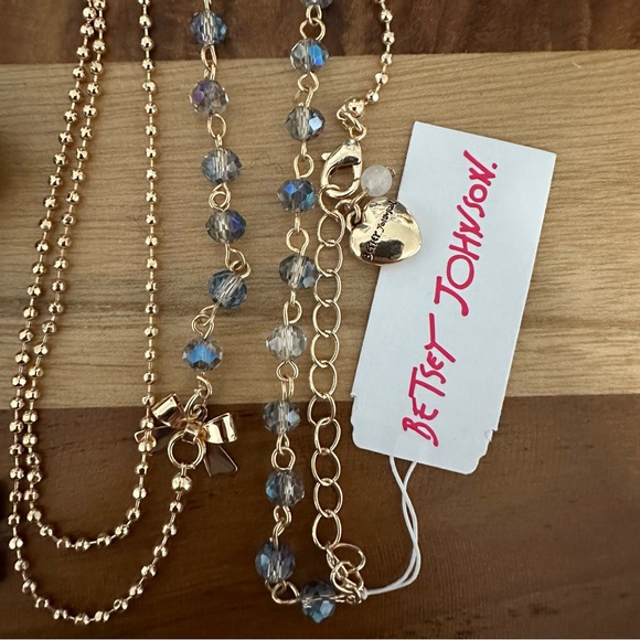 Betsey Johnson Woven Bronze Crystal AB Embellished Leaf Flower HUGE Key Necklace - Picture 3 of 4